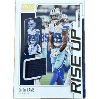 2022 Panini Score CeeDee Lamb Rise Up Jersey Card